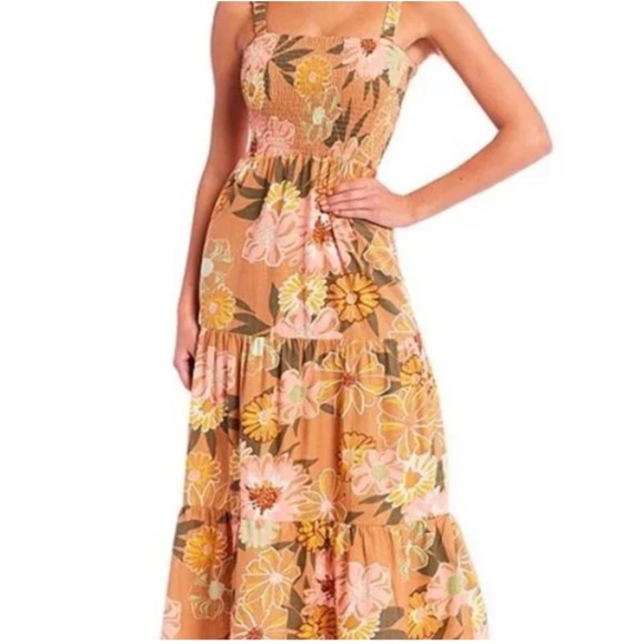 Roxy Sunnier Shores Floral-Printed Maxi Dress - Picture 1 of 4